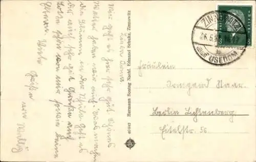 Ak Ostseebad Zinnowitz Usedom, Strand, Strandkörbe