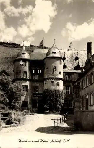 Ak Zell an der Mosel, Weinhaus, Hotel, Schloss Zell