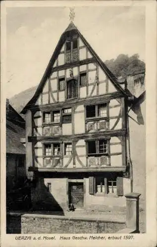 Ak Uerzig Ürzig an der Mosel, Haus Geschwister Melcher
