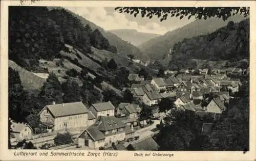 Ak Zorge Walkenried im Harz, Unterzorge, Teilansicht