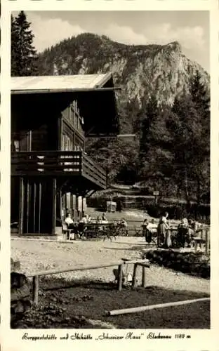 Ak Bleckenau Füssen Ostallgäu, Berggaststätte und Skihütte Schweizer Haus