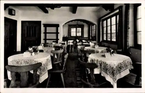 Ak München, Cafe Burgstallmandl am Seehamersee, Autobahn München-Salzburg