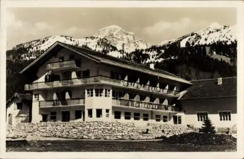 Ak Bayrischzell im Mangfallgebirge Oberbayern, Gasthof zur Post, Winter