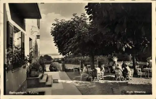 Ak Tutzing am Starnberger See Oberbayern, Beringerheim, Terrasse