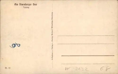 Ak Tutzing in Oberbayern, Stadtansicht, Starnberger See, Ruderer, Glockenturm