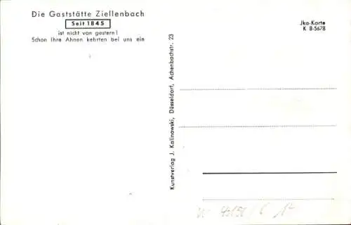 Ak Krefeld, Gaststätte Ziellenbach am Hauptbahnhof, Ecke Neuhser-Straße