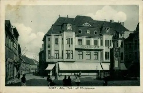 Ak Moers am Niederrhein, Alter Markt, Kirchstraße, Geschäftshaus Carl Schultze