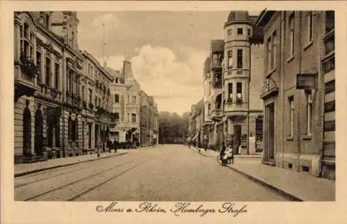 Ak Moers am Niederrhein, Homberger Straße