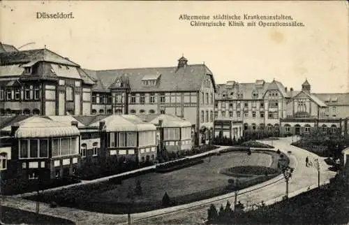 Ak Düsseldorf am Rhein, Allgemeine städtische Krankenanstalten, Chirurgische Klinik, Operationssäle