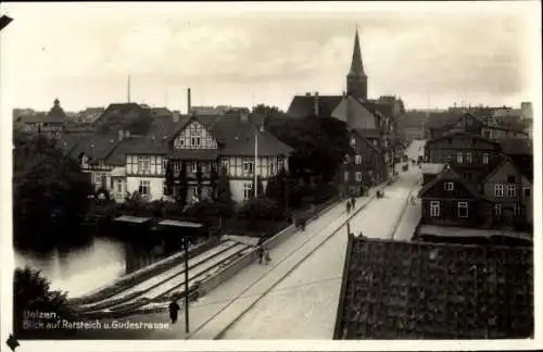 Ak Uelzen in Niedersachsen, Ratsteich, Gudestraße