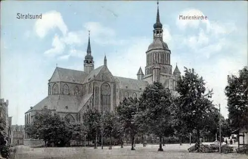 Ak Stralsund in Vorpommern, Marienkirche