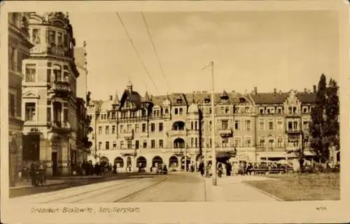 Ak Dresden Blasewitz, Schillerplatz