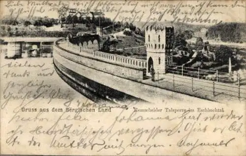 Ak Remscheid im Bergischen Land, Eschbachtal, Remscheider Talsperre