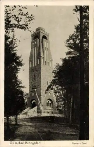 Ak Ostseebad Heringsdorf auf Usedom, Bismarck-Turm