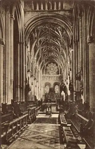 Ak Oxford Oxfordshire England, Kathedrale, Chor