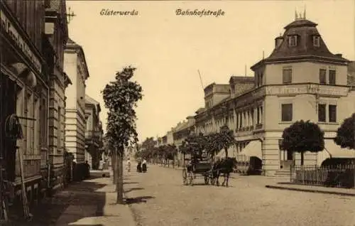 Ak Elsterwerda in Brandenburg, Bahnhofstraße