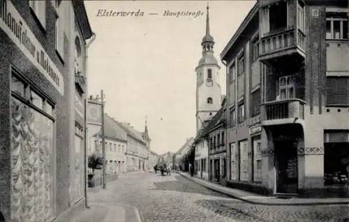 Ak Elsterwerda in Brandenburg, Hauptstraße, Manufaktur