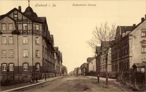 Ak Limbach in Sachsen, Hohensteiner Straße