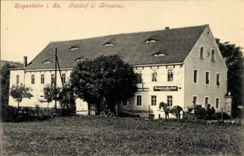 Ak Ziegenhain Nossen in Sachsen, Gasthof, Brauerei