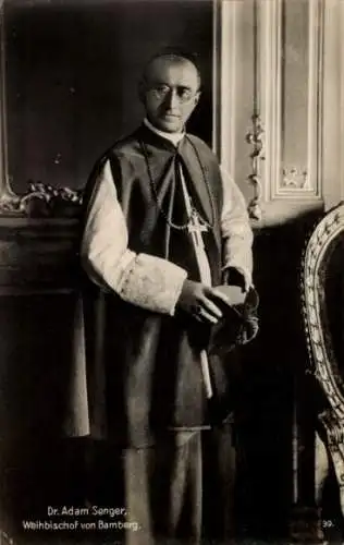 Ak Dr. Adam Senger, Weihbischof von Bamberg