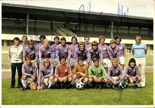 Ak Fußballmannschaft, Tennis Borussia Berlin, Lizenzspieler-Abteilung 1976/1977, Masseur Fechner