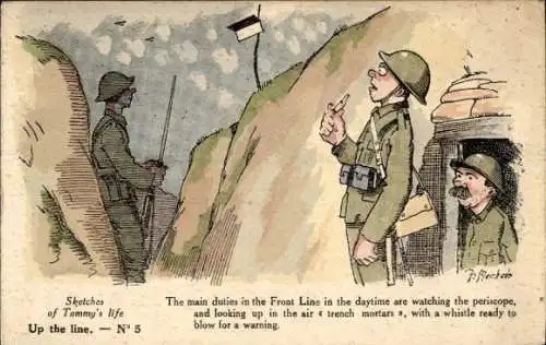 Ak Skizzen aus Tommys Leben, Up the line Nr. 5