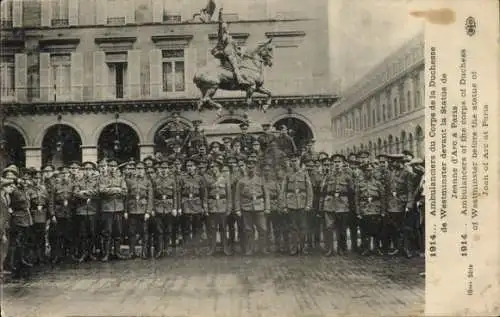 Ak Paris, Krankenwagen des Korps der Herzogin von Westminster