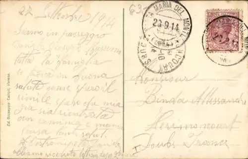 Ak Varese Lombardia, Sacro Monte, Heiliger Berg, Terrasse