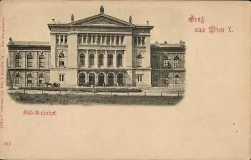 Ak Wien 10, Südbahnhof