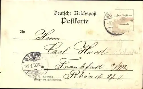 Ak Berlin Kreuzberg, Gneisenaustraße mit der Garnisonkirche