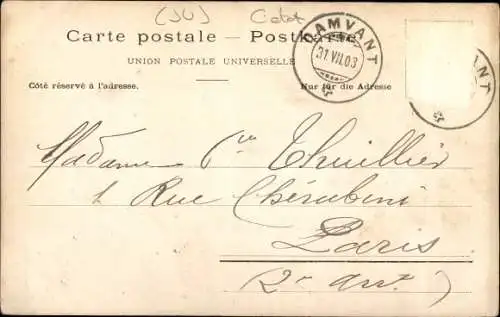 Ak Damvant Haute Ajoie Kt, Winteridyll, Kirche