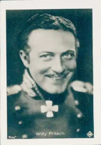 Sammelbild Schauspieler Willy Fritsch, Portrait, Bild Nr. 520