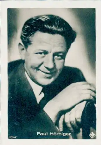 Sammelbild Schauspieler Paul Hörbiger, Portrait, Bild Nr. 574