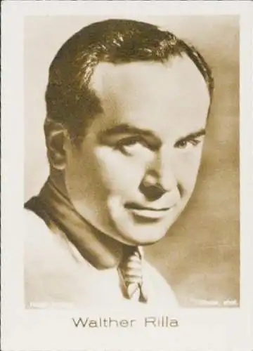 Sammelbild Schauspieler Walther Rilla, Portrait, Bild Nr. 472