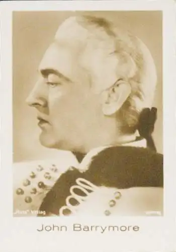 Sammelbild Schauspieler John Barrymore, Portrait, Bild Nr. 488