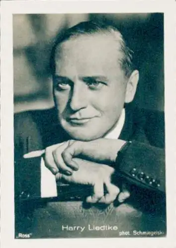 Sammelbild Schauspieler Harry Liedtke, Portrait, Bild Nr. 549