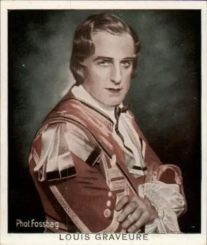 Sammelbild Schauspieler Louis Graveure, Portrait, Bild Nr. 122