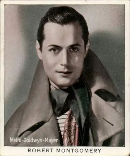 Sammelbild Schauspieler Robert Montgomery, Portrait, Bild Nr. 118