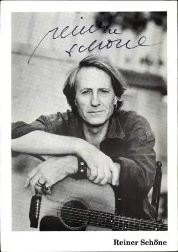 Ak Schauspieler und Sänger Reiner Schöne, Portrait, Autogramm