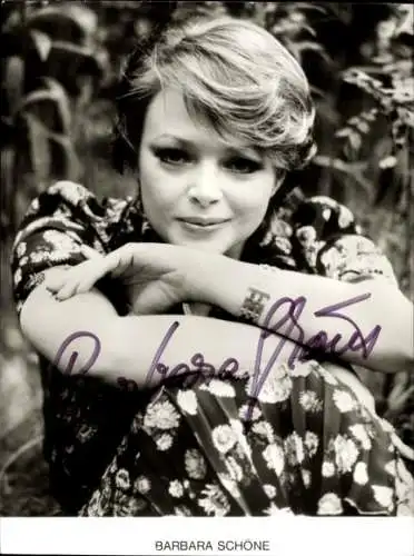 Ak Schauspielerin Barbara Schöne, Autogramm, Portrait