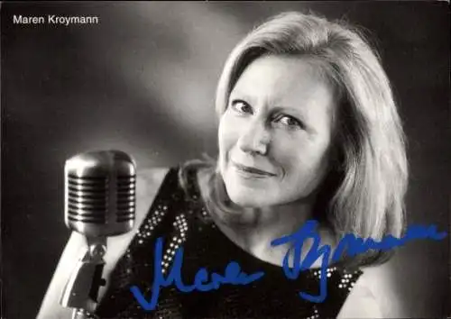 Ak Schauspielerin Maren Kroymann, Portrait, Autogramm