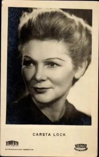 Ak Schauspielerin Carsta Lock, Portrait