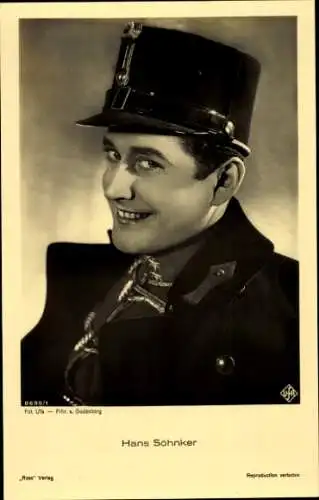 Ak Schauspieler Hans Söhnker, Portrait, Uniform