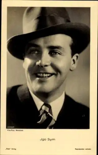 Ak Schauspieler Igo Sym, Portrait