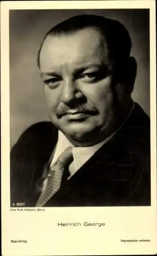 Ak Schauspieler Heinrich George, Portrait