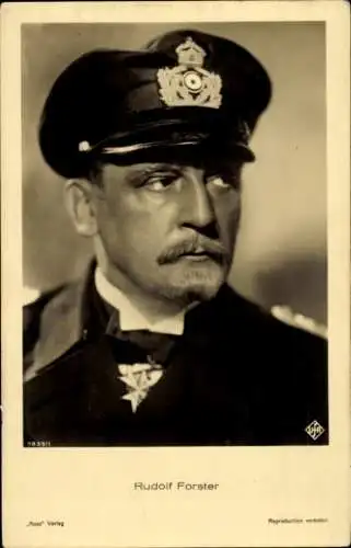 Ak Schauspieler Rudolf Forster, Portrait in Uniform