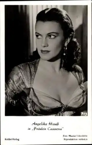 Ak Schauspielerin Angelika Hauff, Portrait, Fräulein Casanova