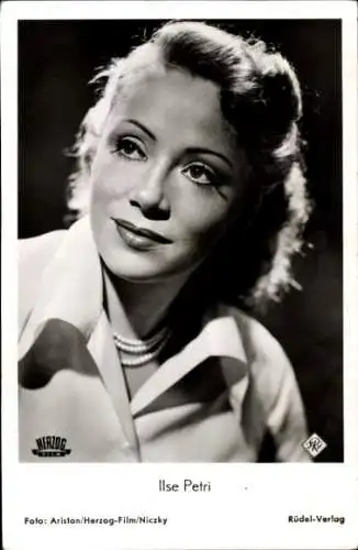 Ak Schauspielerin Ilse Petri, Portrait, Heute Nacht passiert's
