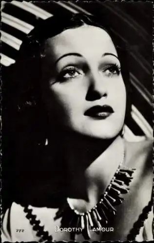 Ak Schauspielerin Dorothy Lamour, Portrait