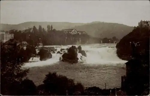 Foto Ak Rheinfall Kanton Schaffhausen